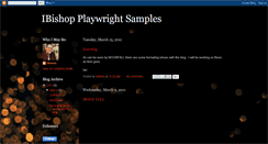 Desktop Screenshot of ibishopplaywright.blogspot.com