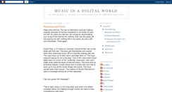 Desktop Screenshot of musicinadigitalworld.blogspot.com