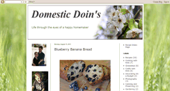 Desktop Screenshot of domesticdoins.blogspot.com