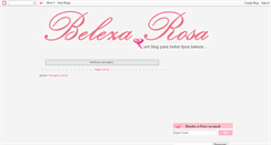 Desktop Screenshot of belezarosa.blogspot.com