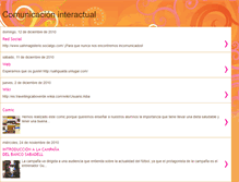 Tablet Screenshot of comunicacioninteractuar.blogspot.com