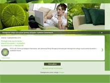 Tablet Screenshot of eco-cleaning-services-warsaw.blogspot.com