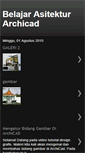 Mobile Screenshot of belajar-asitektur.blogspot.com