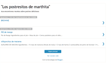 Tablet Screenshot of cocinandoconmarthita.blogspot.com