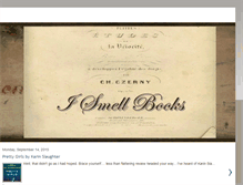 Tablet Screenshot of ismellbooks.blogspot.com