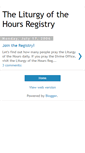 Mobile Screenshot of liturgyofthehours.blogspot.com