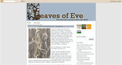 Desktop Screenshot of leavesofeve.blogspot.com