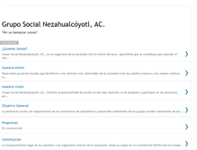 Tablet Screenshot of gruposocialnezahualcoyotl.blogspot.com