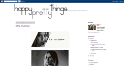 Desktop Screenshot of happyandprettythings.blogspot.com