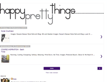 Tablet Screenshot of happyandprettythings.blogspot.com