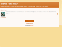 Tablet Screenshot of islamsfatalflaw.blogspot.com