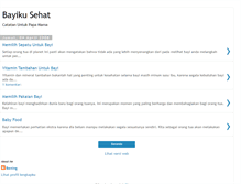 Tablet Screenshot of bayikusehat.blogspot.com