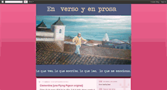 Desktop Screenshot of enversoyenprosa.blogspot.com