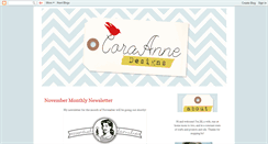 Desktop Screenshot of coraannedesigns.blogspot.com