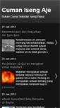 Mobile Screenshot of cumanisengaje.blogspot.com