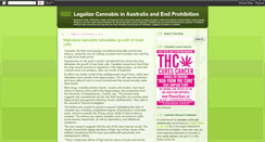 Desktop Screenshot of legalizecannabisaustralia.blogspot.com