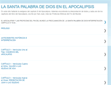 Tablet Screenshot of lasantapalabradediosenelapocalipis.blogspot.com