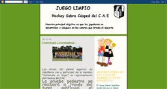 Desktop Screenshot of caehockeyjuegolimpio.blogspot.com