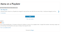 Tablet Screenshot of mamaonaplaydate.blogspot.com