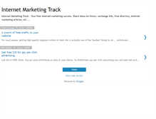 Tablet Screenshot of internetmarketingtrack.blogspot.com