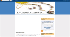 Desktop Screenshot of beadingbusiness.blogspot.com