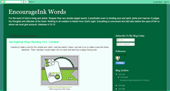 Desktop Screenshot of encourageinkwords.blogspot.com