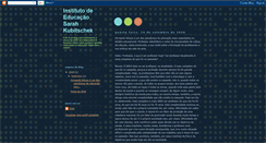 Desktop Screenshot of institutodeeducacaosarahkubitschek.blogspot.com