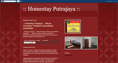 Desktop Screenshot of homestayputrajaya.blogspot.com