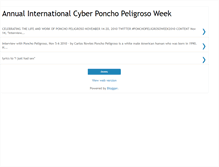 Tablet Screenshot of ponchopeligrosoweek.blogspot.com