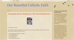 Desktop Screenshot of beautifulcatholicfaith.blogspot.com