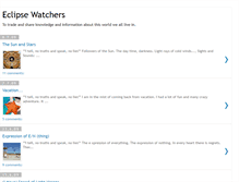 Tablet Screenshot of eclipsewatchers.blogspot.com