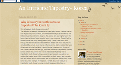 Desktop Screenshot of intricatetapestry-korea.blogspot.com