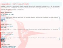 Tablet Screenshot of dragonfirethecreativespark.blogspot.com