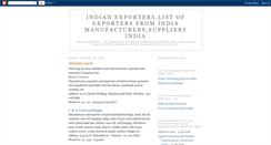 Desktop Screenshot of indian-exporters.blogspot.com