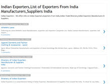 Tablet Screenshot of indian-exporters.blogspot.com