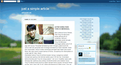 Desktop Screenshot of justasimplearticle.blogspot.com