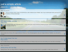 Tablet Screenshot of justasimplearticle.blogspot.com
