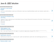 Tablet Screenshot of javaj2eesolution.blogspot.com