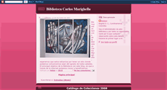 Desktop Screenshot of bibliotecacarlosmarighella.blogspot.com