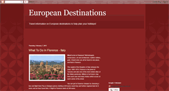 Desktop Screenshot of european-destinations.blogspot.com