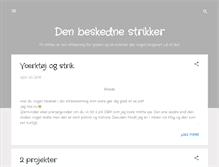 Tablet Screenshot of denbeskednestrikker.blogspot.com