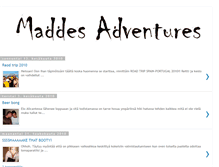 Tablet Screenshot of maddesadventures.blogspot.com