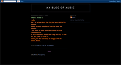 Desktop Screenshot of myblogofmusic.blogspot.com