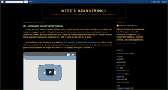 Desktop Screenshot of metzmeanderings.blogspot.com