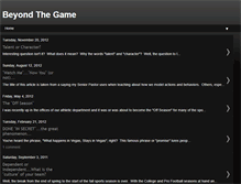 Tablet Screenshot of gobeyondthegame.blogspot.com