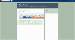 Desktop Screenshot of pannaipuram.blogspot.com