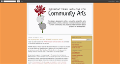 Desktop Screenshot of piedmonttriadcommunityarts.blogspot.com