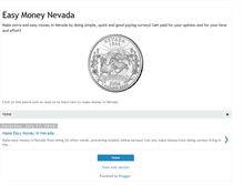 Tablet Screenshot of nevada-money-survey.blogspot.com