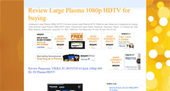 Desktop Screenshot of buylargeplasma1080phdtv.blogspot.com