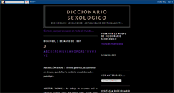 Desktop Screenshot of diccionariosexologico.blogspot.com